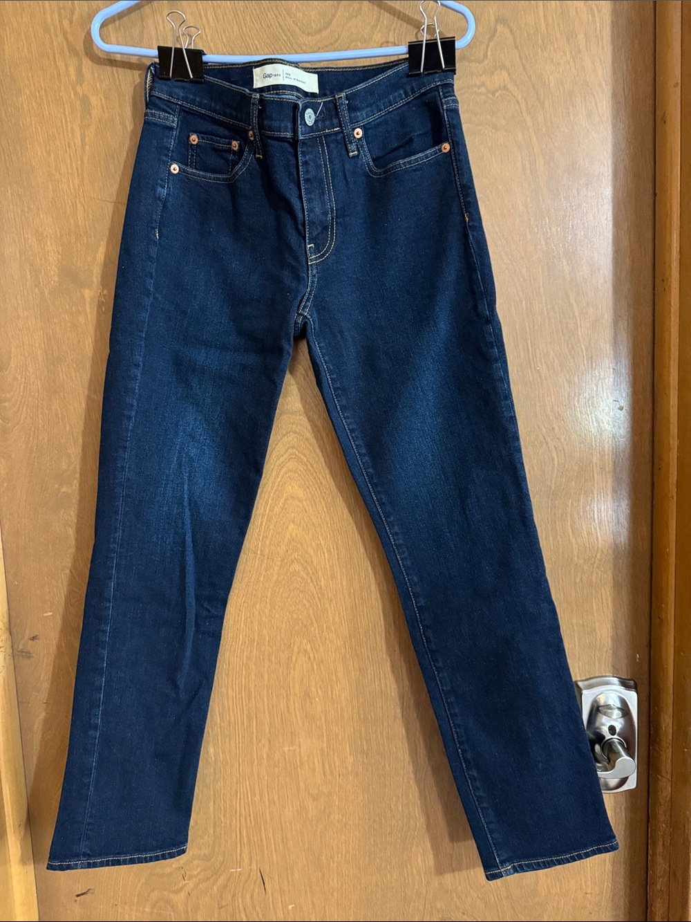 GAP Dark Indigo Straight-Leg Women's Jeans
